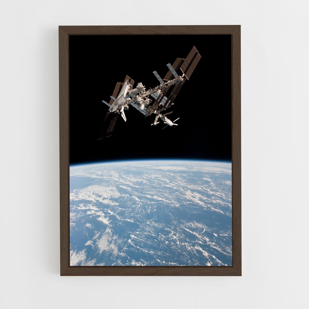 Poster captivant de la Station spatiale internationale – affiche Astronomie (vue 5)